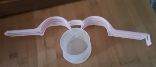 Clip per sacchetti rosa e bianco