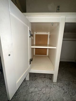 Escritorio vintage madera blanco