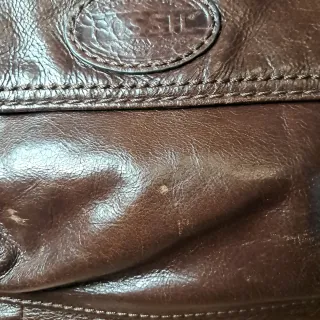 Bolso Fossil Marrón Piel