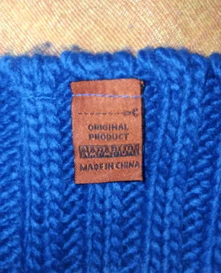 Sciarpa Napapijri righe blu e bianche