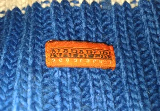 Sciarpa Napapijri righe blu e bianche