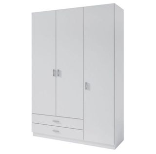 Armario blanco de madera