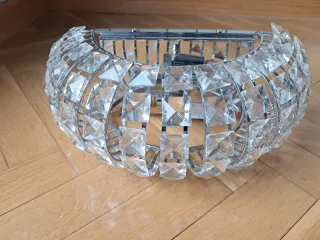 Lámpara de pared cristal y metal