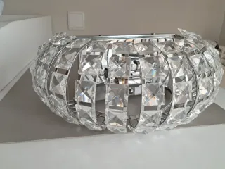 Lámpara de pared cristal y metal