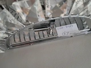 Lámpara de pared cristal y metal