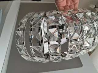 Lámpara de pared cristal y metal