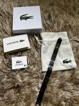 Pulsera Lacoste Negra Nueva