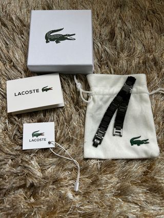 Pulsera Lacoste Negra Nueva