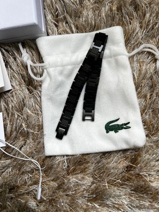 Pulsera Lacoste Negra Nueva