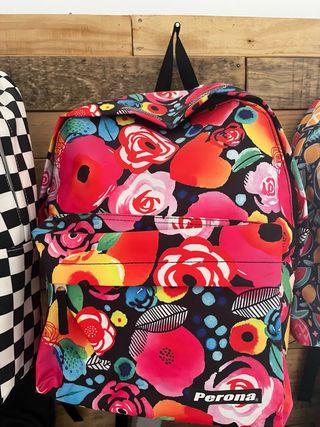 Mochila Perona Flores Multicolor