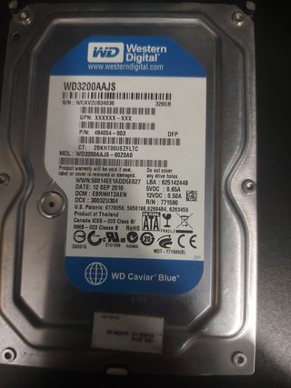 Disco Duro WD 320GB WD3200AAJS