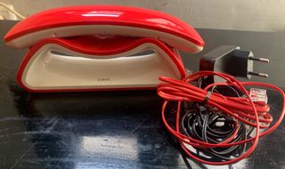 Teléfono Inalámbrico Diseño Rojo Curve