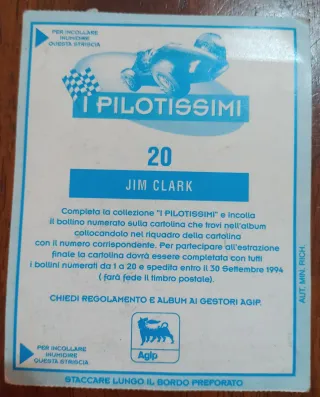 Lotto figurine piloti Agip anni '90