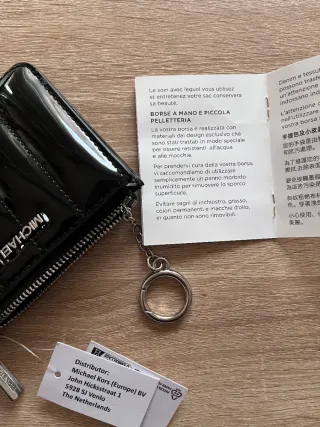 Portafoglio Michael Kors nero lucido