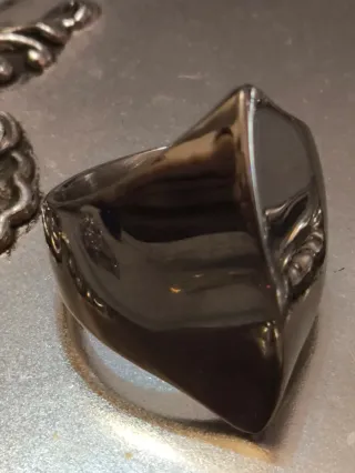 Anillo Acero Diseño Moderno Talla 19