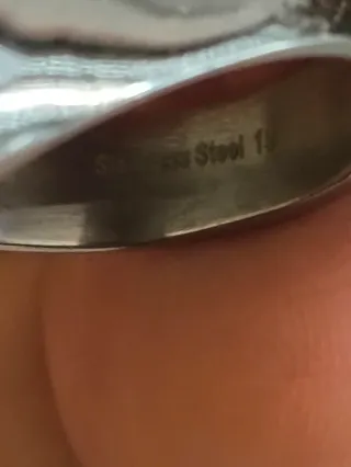 Anillo Acero Diseño Moderno Talla 19