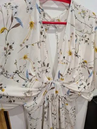 Vestido largo vaporoso estampado