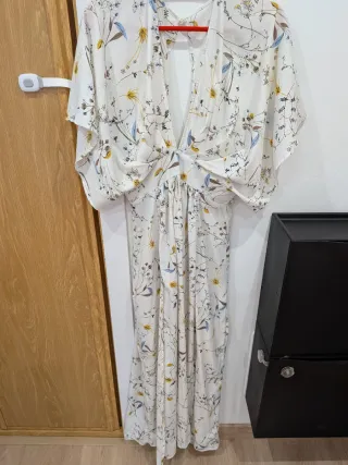 Vestido largo vaporoso estampado