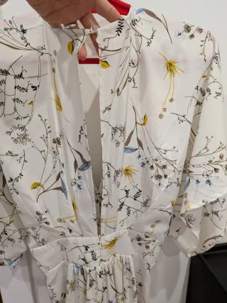 Vestido largo vaporoso estampado