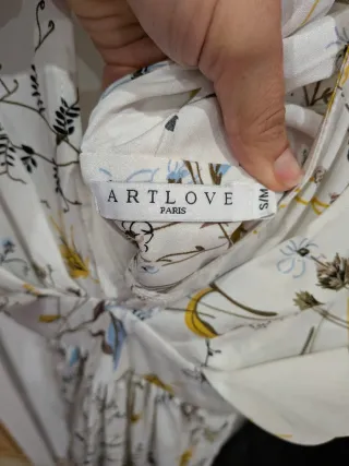 Vestido largo vaporoso estampado