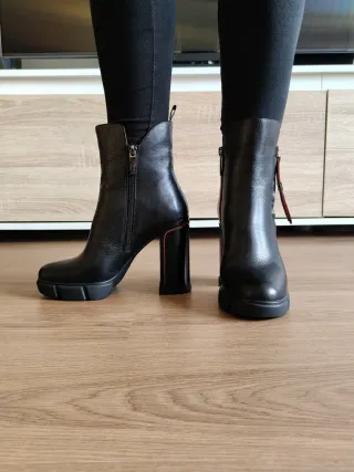Botines negros tacón plataforma