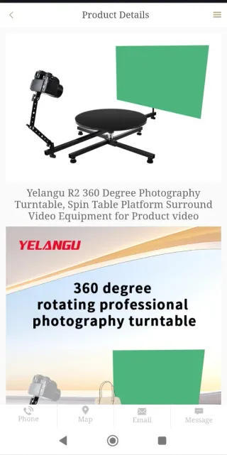 Plato giratorio fotografía 360°