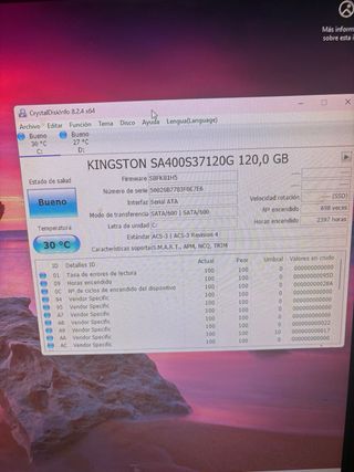 Disco Duro SSD 120GB Kingston A400 SATA
