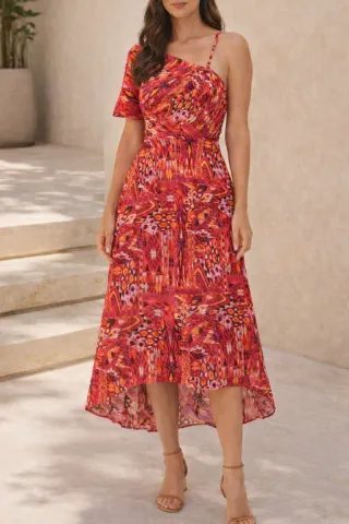 Vestido estampado para fiesta o boda