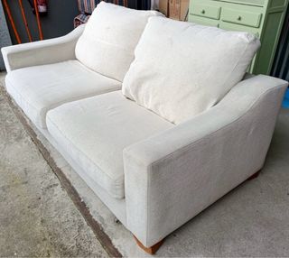 2 Sofá de 2 plazas blanco 2x1x0,70alto