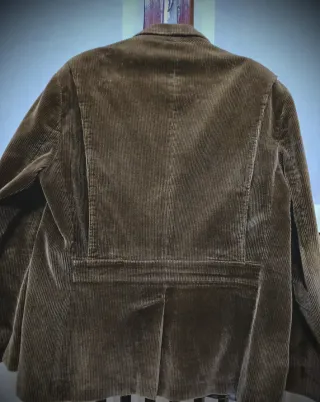 Giacca uomo in velluto marrone