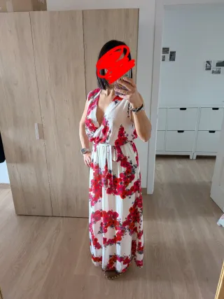 Precioso vestido largo floral