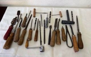 Lote herramientas antiguas carpintero