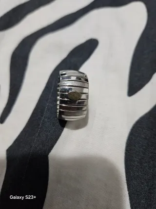 Anillo Milton Plata y Oro Estrellas