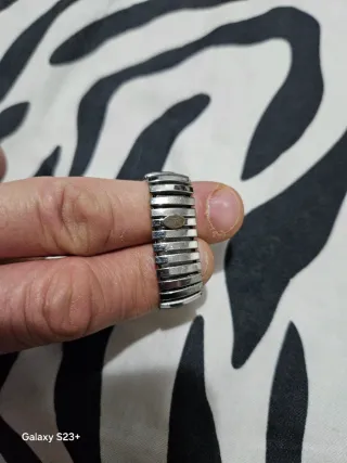 Anillo Milton Plata y Oro Estrellas