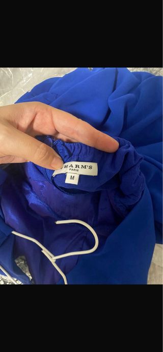 Vestido largo fiesta azul