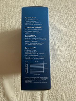 Samsung T7 Shield 1TB SSD Portátil