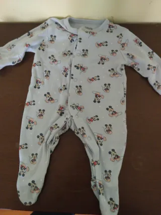 Pijama bebé azul Mickey Mouse