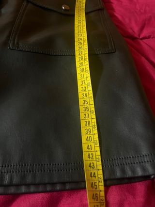 Gonna Armani ecopelle nera