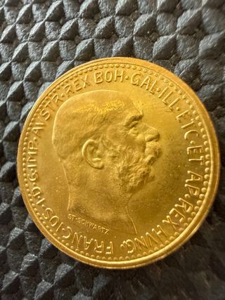 Moneda 10 Coronas 1912 Oro