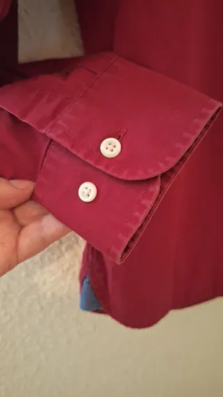 Camisa Tommy Hilfiger burdeos Talla S