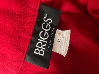 Blusa vintage Briggs New York Roja Manga Corta