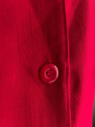 Blusa vintage Briggs New York Roja Manga Corta