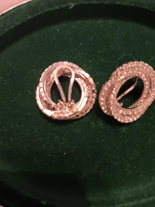 Pendientes circulares vintage italianos