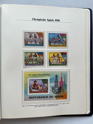 Álbum Sellos Juegos Olímpicos 1980 Vol.2 EXCLUSIVO