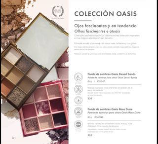 Paleta Sombras Oasis Desert Sands y Rose Dune