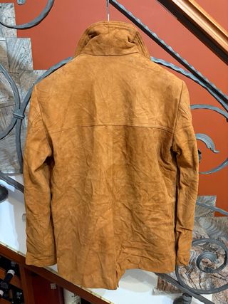 Giacca in vera pelle scamosciata vintage