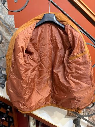 Giacca in vera pelle scamosciata vintage