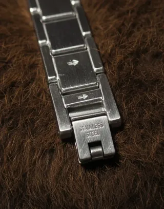 Pulsera Lacoste Doble Logo Acero Plata