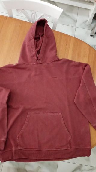 Felpa Levi's rossa con cappuccio