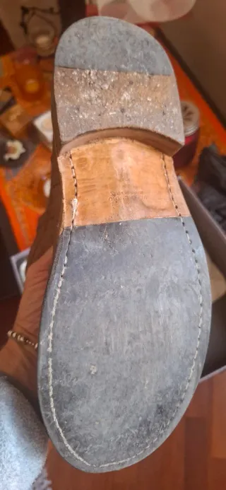 Stivaletti in cuoio marrone